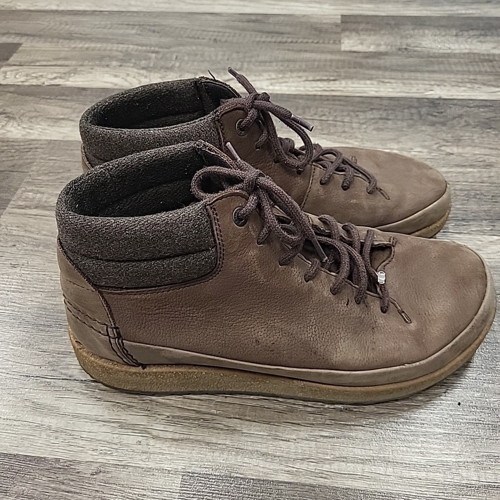 Birkenstock Honnef High Leather Boots Oiled Nubuck, Roast Brown, EU40D